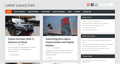 Desktop Screenshot of latestluxurycars.com