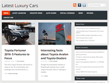 Tablet Screenshot of latestluxurycars.com
